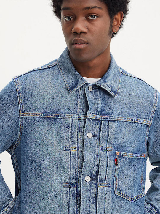 Type I Trucker Denim Jacket Medium Indigo Stonewash