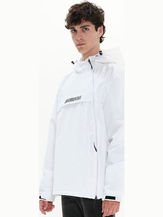 Jacke Bomber Wasserdicht Weiß