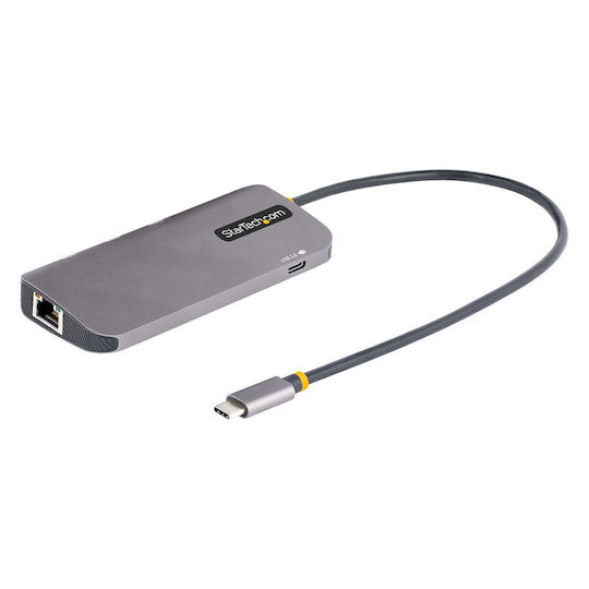 StarTech USB-C Docking Station με HDMI 4K PD Ethernet Γκρι (S55157140)