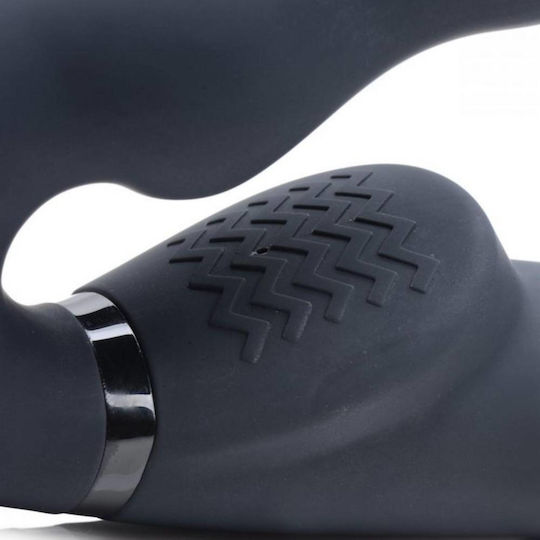 Strap U Swirl Vibrating Strapless Strap-On Strapless Strap On με Dildo με Δόνηση σε Μαύρο Χρώμα