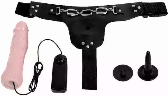 Baile Jessica Strap-on Harness with Dildo 18.5cm in Black Color