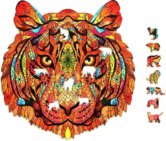 Puzzle Din Lemn Pentru Copii Tigru Pentru 7+ Ani 138 Piese Eureka