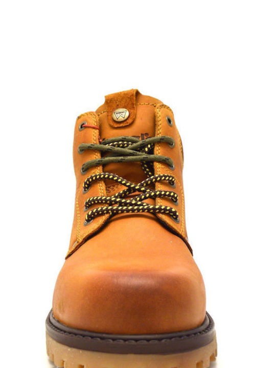 Leather Yellow Boots Anatomical