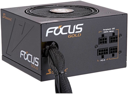 Seasonic Focus 750W Черно Компютърно захранване Полумодулни 80 Plus Gold