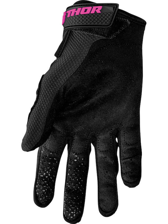 Thor Sector Summertime Μotocross Gloves Black / Pink