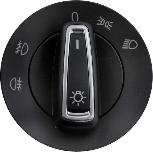 NTY Car Light Switch for Seat Arona / Ateca / Ibiza / Leon / Tarraco / Toledo 10pin Black