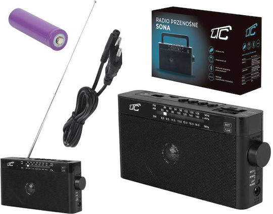 LTC Audio LXLTC2028C Портативен Радиоприемник Акумулаторен с Bluetooth и USB Черен