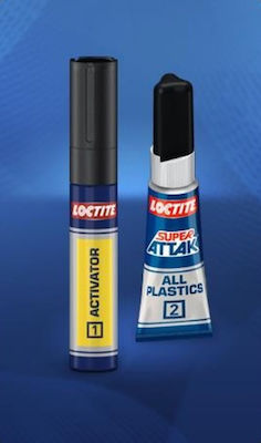 Loctite Liquid Glue Instant Super Attak All Plastics 2pcs 4ml