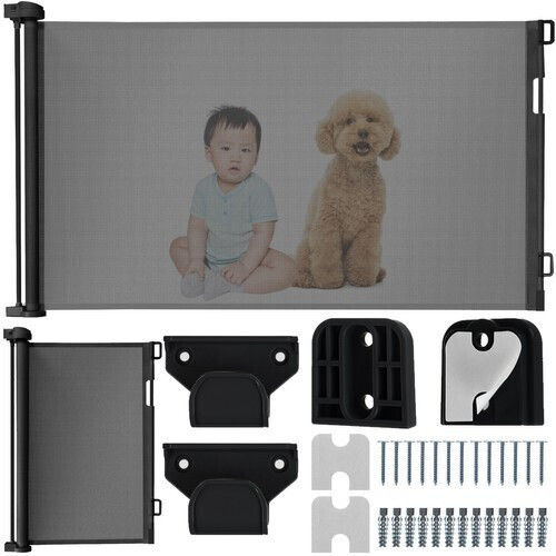 Ruhhy Foldable Security Door with Screws, βιδωτό, βιδωτο made of Metal in Black Color 160x85cm 1pcs
