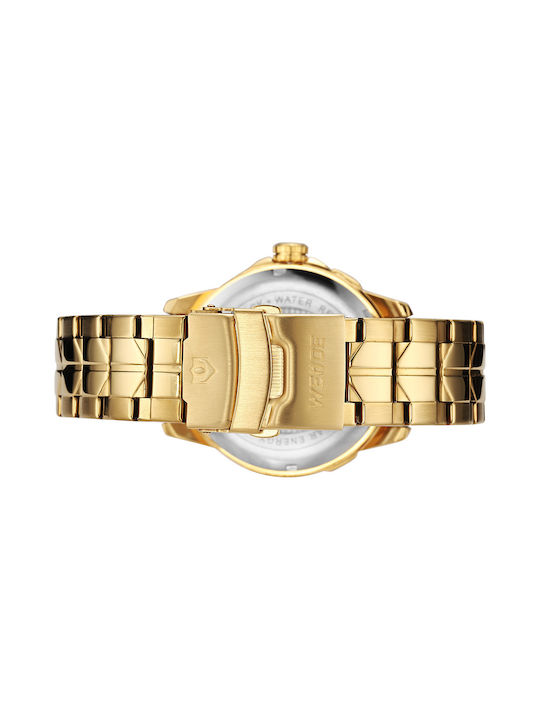 Weide Wd10843 Watch Solar with Gold Metal Bracelet