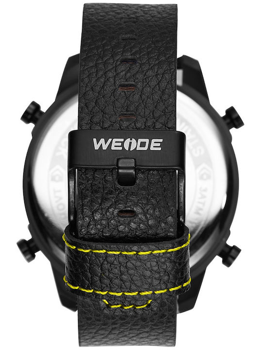 Weide Watch Battery with Leather Strap