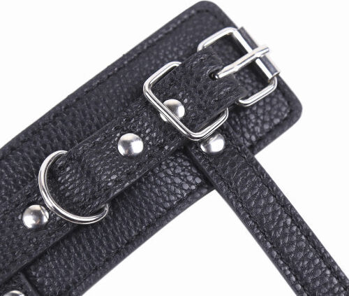 Naughty Toys Cock Ring Schwanz Leder Black