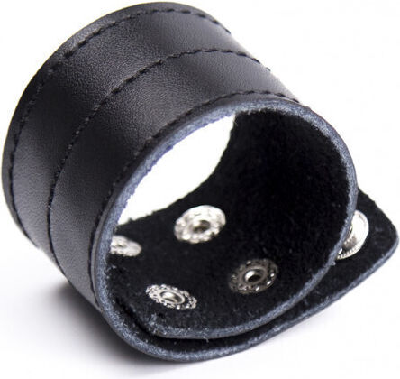Naughty Toys Cock Ring Schwanz Leder Schwarz