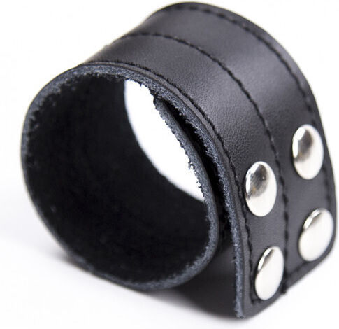 Naughty Toys Cock Ring Schwanz Leder Schwarz