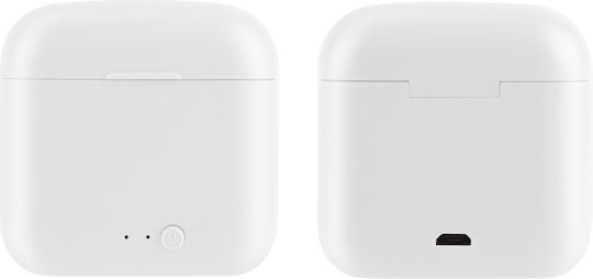 Setty ECA-01 In-Ear Bluetooth-Freisprecheinrichtung Kopfhörer mit Ladeetui Weiß