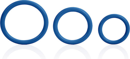 Calexotics Tri Rings Set of 3 Blue