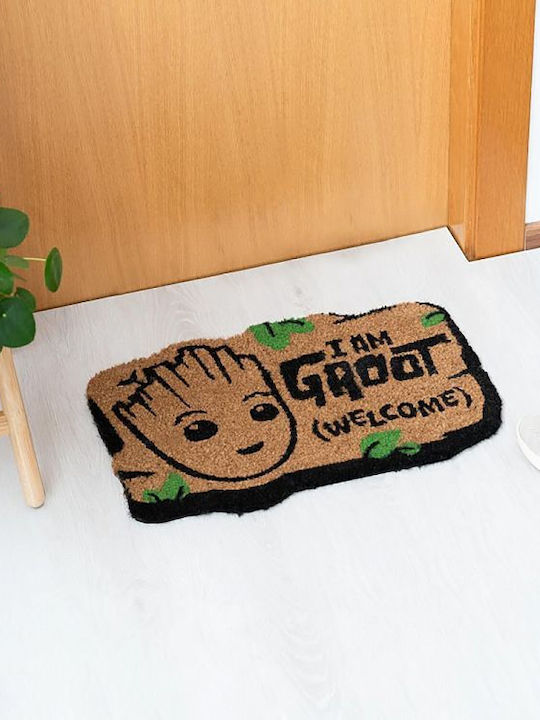 Grupo Erik Entrance Mat made of Coir Marvel Groot Beige 40x60cm