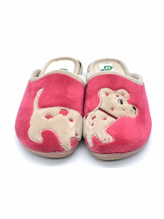 Comfy Dog Twins Fuchsia/Grey