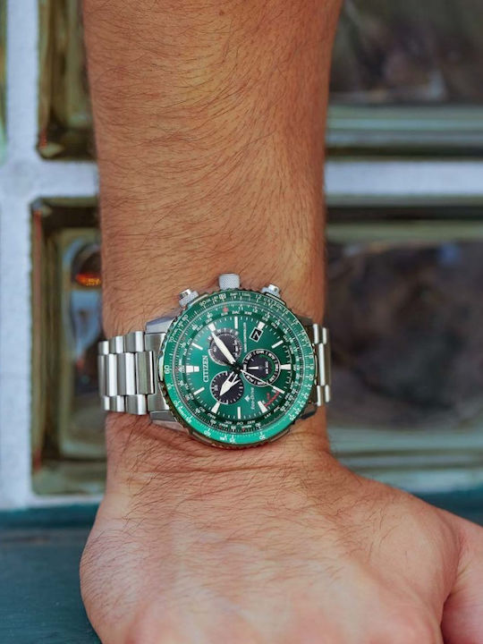 Citizen Promaster Ρολόι Eco - Drive με Μεταλλικό Μπρασελέ Citizen Promaster Ρολόι Eco - Drive με Μεταλλικό Μπρασελέ