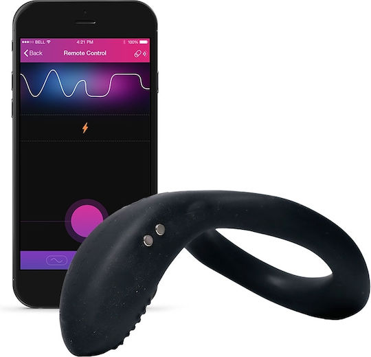 Lovense Diamo Vibrant Inel Cock Negru