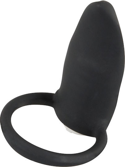You2Toys Black Velvet Vibrating Cock Ring Cock Negru