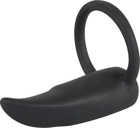You2Toys Black Velvet Vibrating Cock Ring Cock Negru