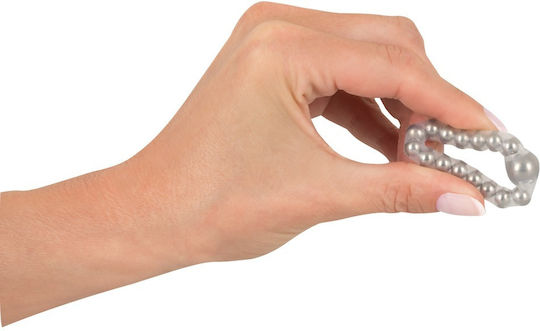 Nanma Maximum Metal Silicone Beaded Cock Ring