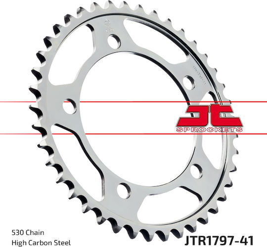 JT Sprockets Γρανάζι Πίσω 41 Δοντιών για Suzuki GSX 1400