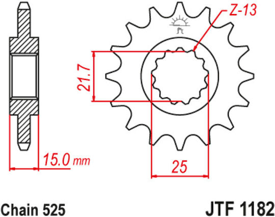 JT Sprockets Front Sprocket 14 Teeth for Triumph Daytona / Speed FOUR