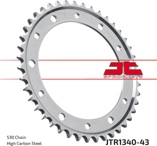 JT Sprockets Γρανάζι Πίσω 43 Δοντιών για Honda CB 1000 / VFR