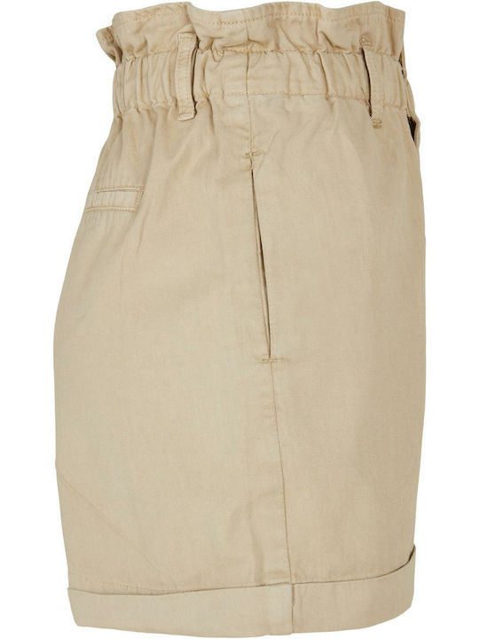 Women's High-waisted Shorts Beige
