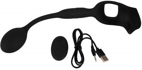 You2Toys Rebel Cock Ring With Remote Control Butt Plug Δαχτυλίδι Πέους Σιλικόνης με Πρωκτική Σφήνα Μαύρο 05507280000