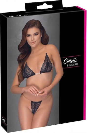 Cottelli Collection Sexy Σετ Εσωρούχων Μαύρο