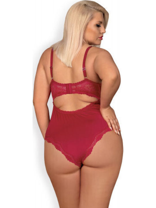 Obsessive Rosalyne Sexy Bodysuit Red