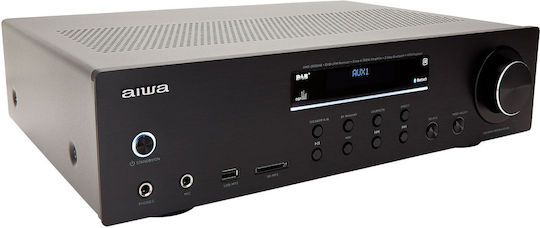 Aiwa AMR-200DAB/BK Power Amplifier Hi-Fi Amplifier Stereo 100W/4Ω Black