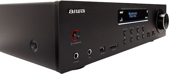Aiwa AMR-200DAB/BK Power Amplifier Hi-Fi Amplifier Stereo 100W/4Ω Black