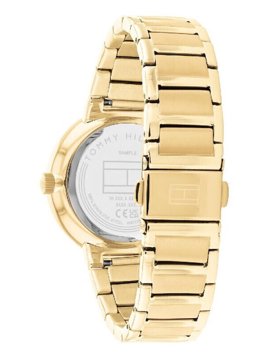 Tommy Hilfiger Joy Γυναικείο Ρολόι 36mm Χρονογράφος Μπαταρίας με Χρυσό Μεταλλικό Μπρασελέ