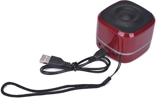 Factory WS-201BT Ηχείο Bluetooth με Ραδιόφωνο Κόκκινο