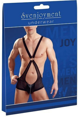 Svenjoyment Underwear Transparent Wrestler Body Секси мъжко боди Черен 21501821701