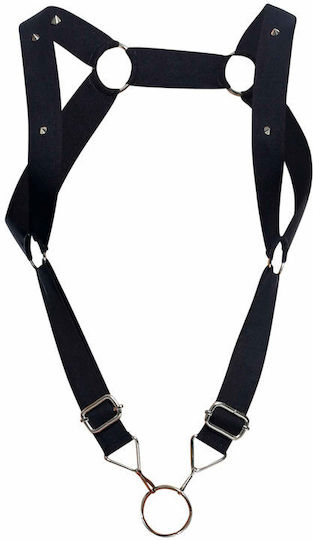 MOB Erotic Wear Dngeon Straigh Back Harness Black