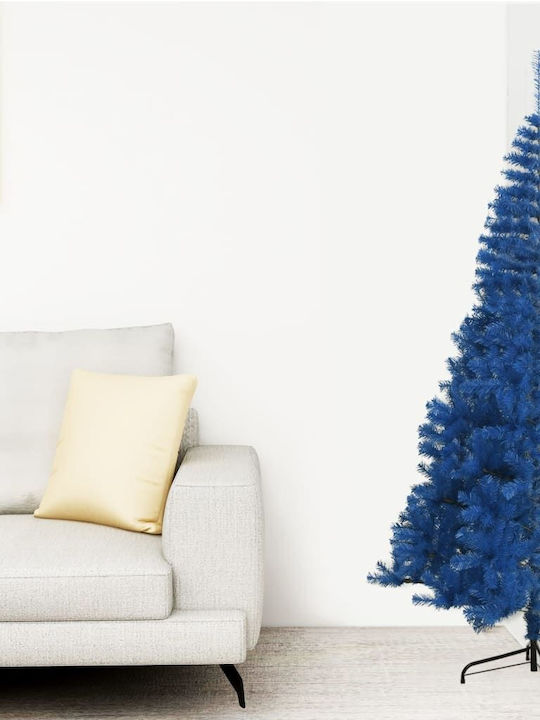 Christmas Wall Blue Tree with Metallic Base H120cm