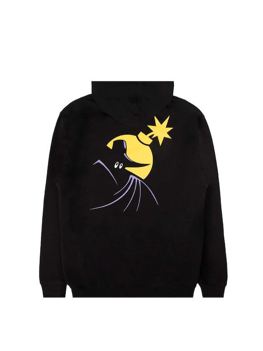 The Hundreds Herren Sweatshirt mit Kapuze und Taschen Schwarz