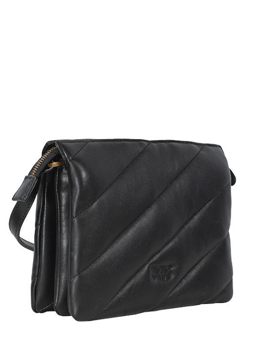 Pinko Leder Damen Tasche Schulter Schwarz