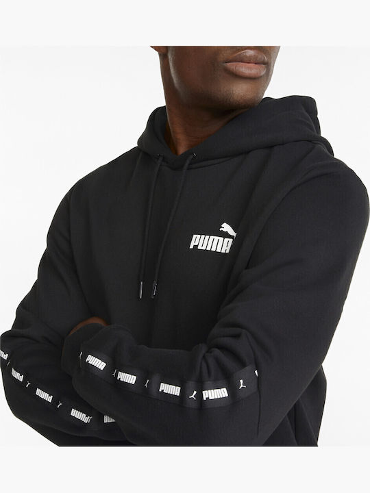 Essentials Tape Sweatshirt with Hood Black