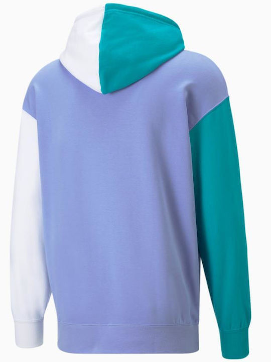 Puma Fandom Sweatshirt with Hood Purple