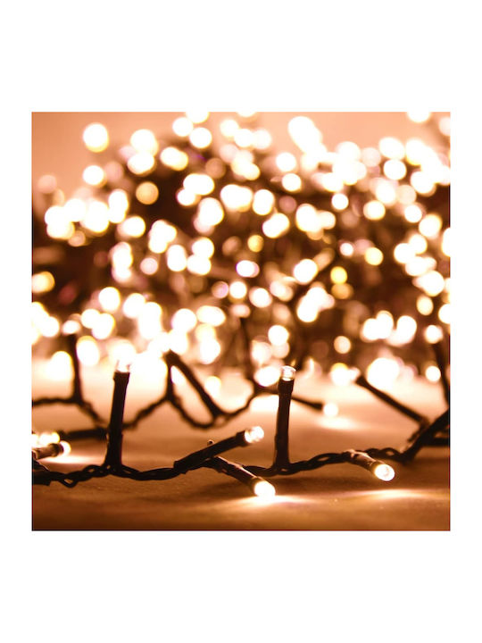 2000 Lights LED 40m. Warm White in String 1pcs