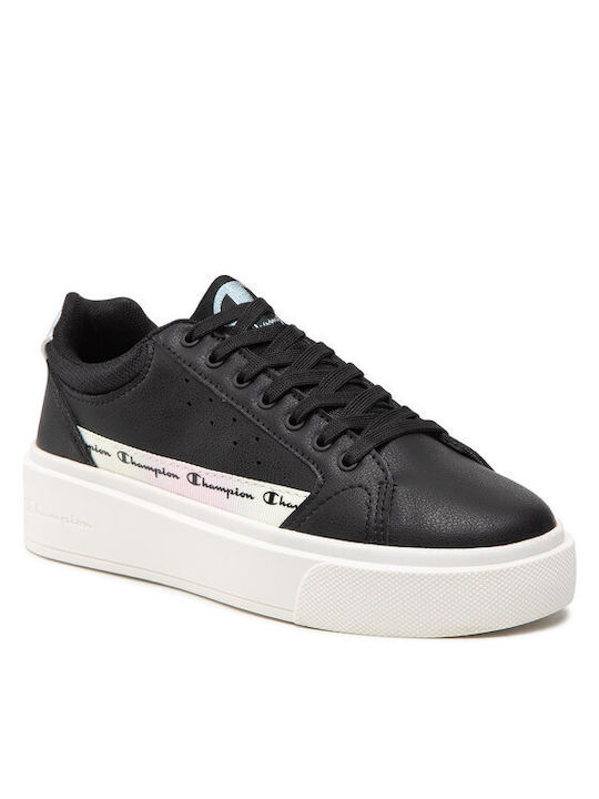 Champion Carolina Pearl Damen Flatforms Sneakers Schwarz