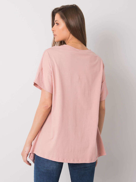 Rue Paris Women's T-shirt Light Pink