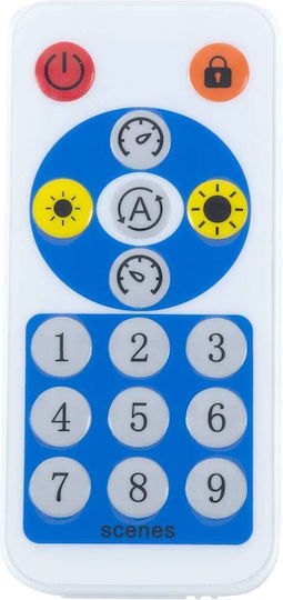 GloboStar Rgbw Dual Controller Controller Wireless RGBW Controller Bluetooth with Remote Control 70038