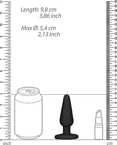 S-Line Scandalous Candles Butt Plug Αστείο Sexy Δώρο Black